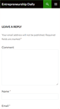 Mobile Screenshot of entrepreneurshipdaily.com